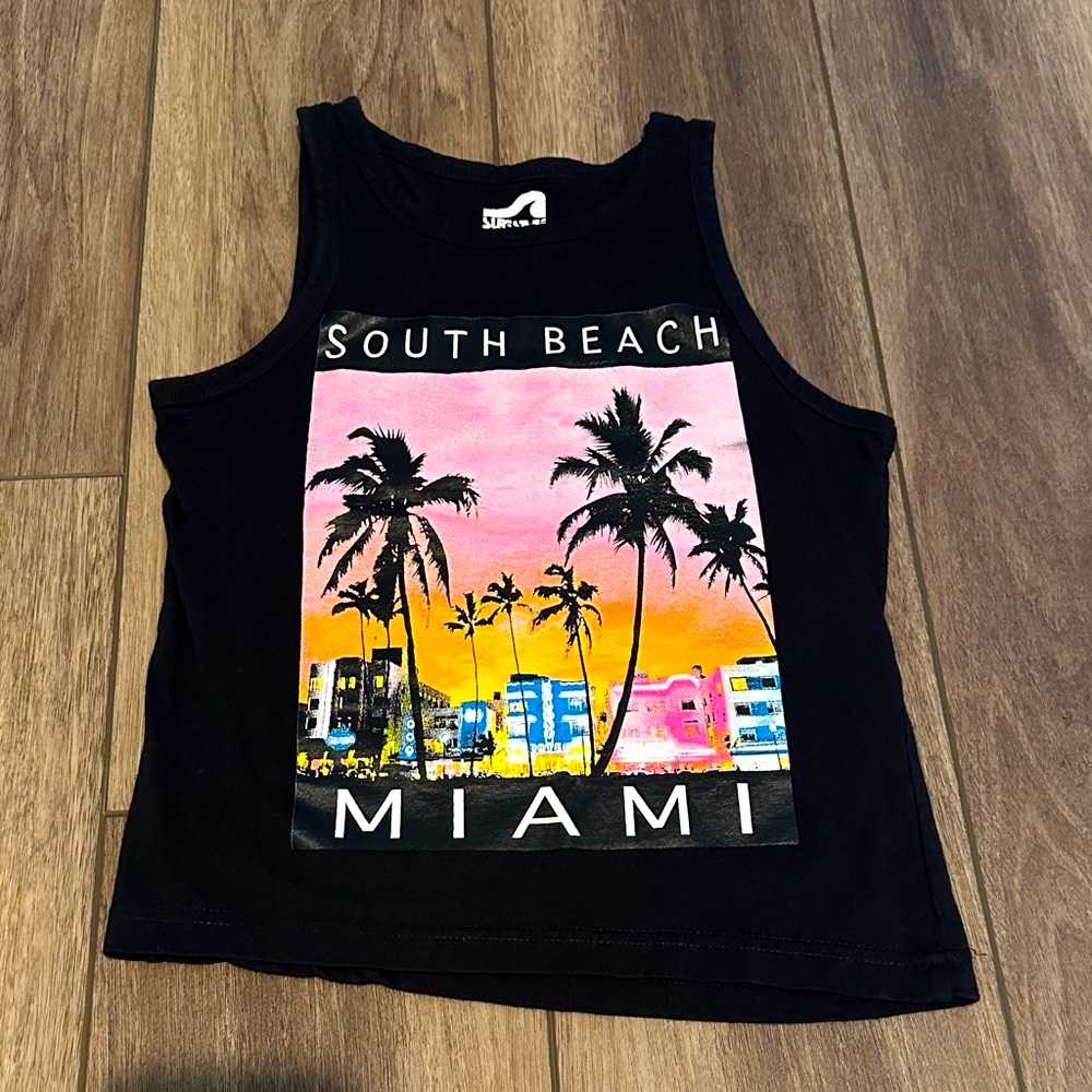 Black South Beach Miami Tank Top